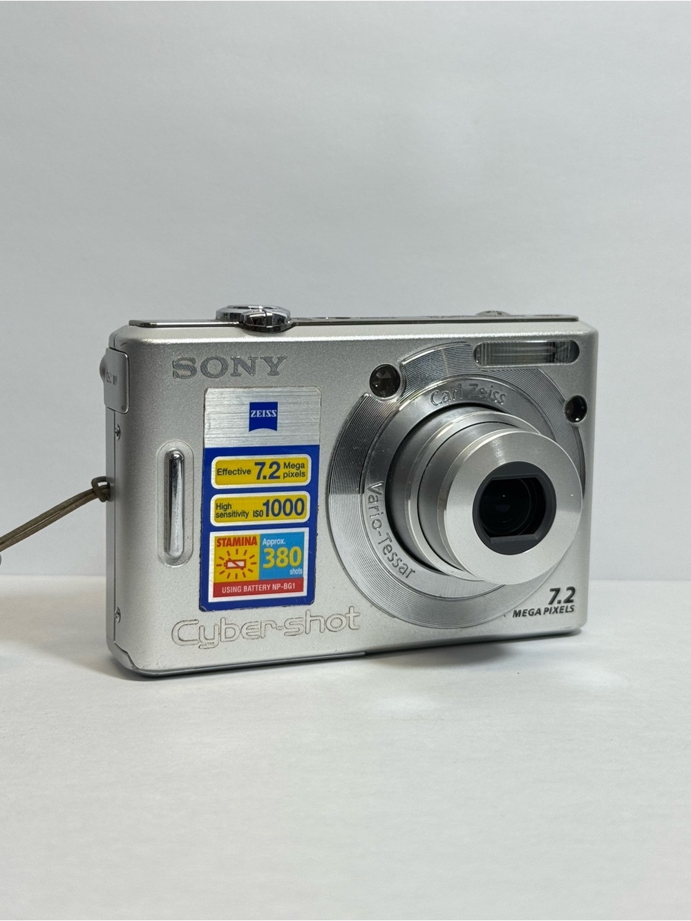 Sony Cyber-Shot DSC-W35 7.2MP Digital Camera Silver - Tested - NO BATTERY